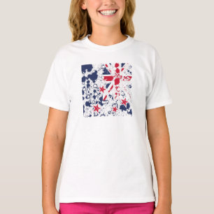 T-shirt New Zealand FLAG KCALIMA, effet par Masanser