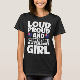 T-shirt New Zealand Flag Proud New Zealanders Men &amp; Wo