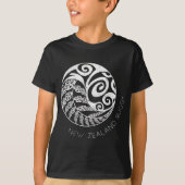 T-shirt New Zealand Rugby Maori Insred Kiwi & Silver F (Devant)