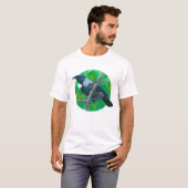 T-shirt New Zealand Tui - Peinture en acrylique (Devant entier)