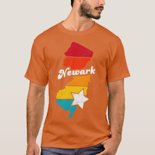 T-shirt Newark New Jersey Vintage Souvenir déshabillé 2