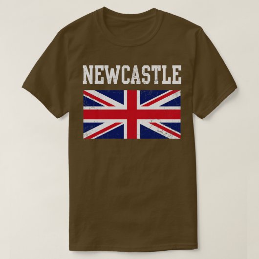 T-shirt Newcastle Angleterre Union Jack (Design devant)