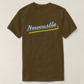 T-shirt Newcastle NSW Retro Rainbow 2 (Design devant)