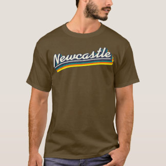 T-shirt Newcastle NSW Retro Rainbow 2