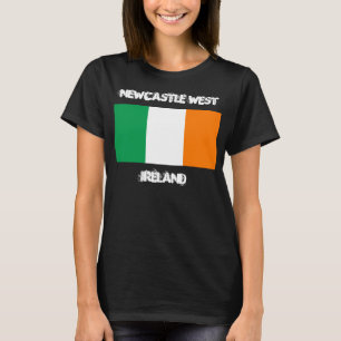 T-shirt Newcastle West, Irlande avec drapeau irlandais