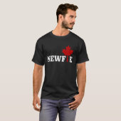T-shirt Newfoundland Newfie Maple Leaf Canada Canadian Fla (Devant entier)