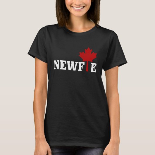 T-shirt Newfoundland Newfie Maple Leaf Canada Canadian Fla (Devant)