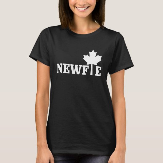 T-shirt Newfoundland Newfie Maple Leaf Canada Canadian Fla (Devant)
