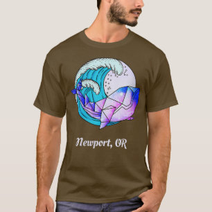 T-shirt Newport Femme OU Japonaise Peinture Géométrique Or