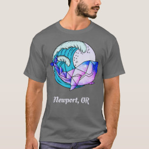T-shirt Newport OU Japonais Peinture Géométrique Orca Tueu