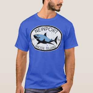 T-shirt Newport Rhode Island Pêche Requin Poisson Plage Vi