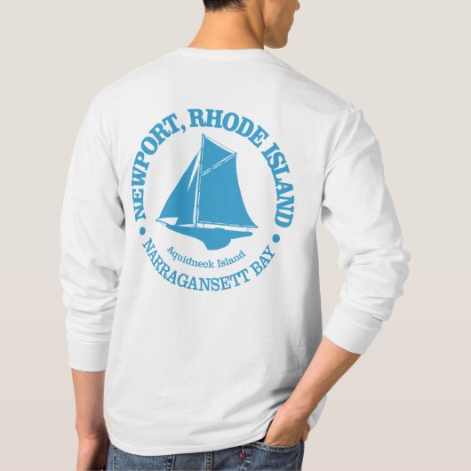 T-shirt Newport RI (sloop) (Dos)
