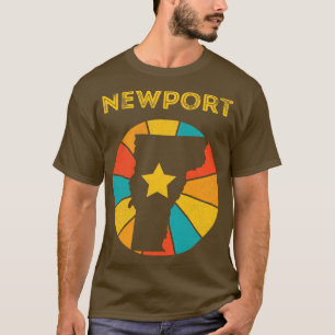 T-shirt Newport Vermont Vintage Souvenir déshabillé 1