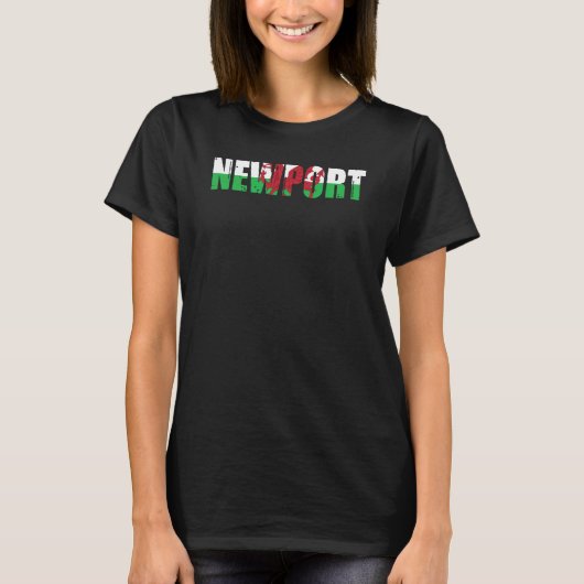 T-shirt Newport Welsh Pride Wales Flag (Devant)