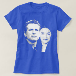 T-shirt Newsom / Ocasio-Cortez