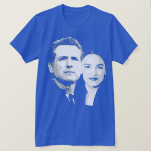 T-shirt Newsom / Ocasio-Cortez