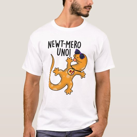 T-shirt Newt-mero Uno Funny Newt Pun (Devant)