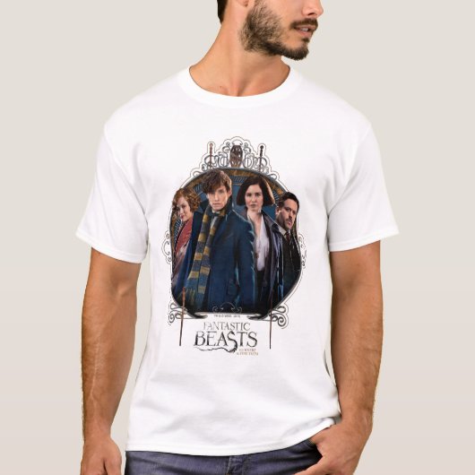 T-shirt NEWT SCAMANDER™ et entreprise Art Nouveau Frame (Devant)