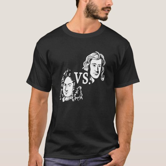 T-shirt Newton Vs Leibniz Mathematician Math Calculus Scie (Devant)