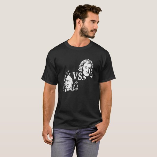 T-shirt Newton Vs Leibniz Mathematician Math Calculus Scie (Devant entier)