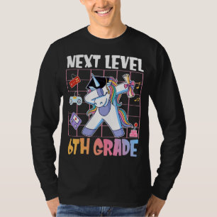 T-shirt Next Level 6th Grade Unicorn Gamer Graduate Gaming