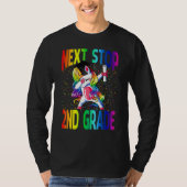 T-shirt Next Stop 2nd Grade Graduation Unicorn (Devant)