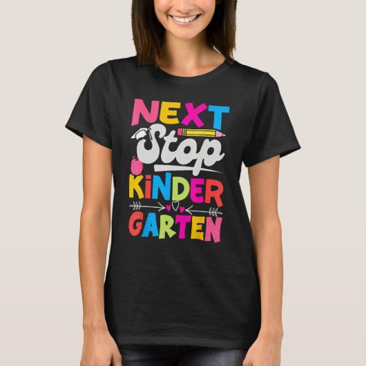 T-shirt Next Stop Kindergarten Preschool Graduation 2023 B (Devant)