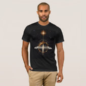T-shirt Nexus céleste - Stargate futuriste & Dyson Sphe (Devant entier)