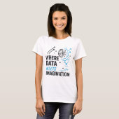 T-shirt Nexus d'imagerie de données : Algorithme Abstrait (Devant entier)