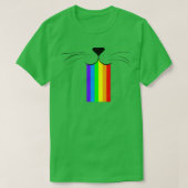 T-shirt nez de chat Rainbow (Design devant)