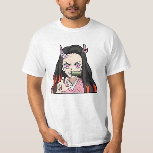 T-shirt Nezuko kamado en colère (Devant)