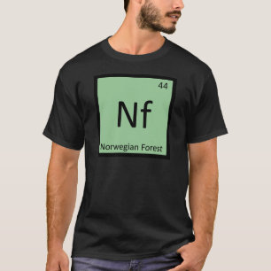 T-shirt Nf - Chat des Forêts Norvégiennes Symbole d'Élémen