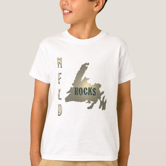 T-shirt Nfld Rocks Kids Ringer (Devant)