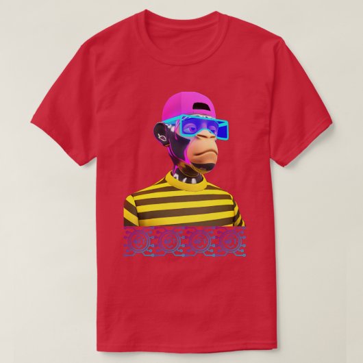 T-SHIRT NFT DJ RAVE APE (Design devant)