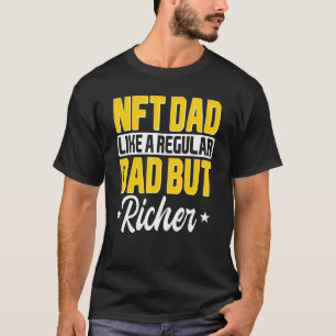 T-shirt Nft Non Funable Jeton Papa Trader Blockchain Fathe