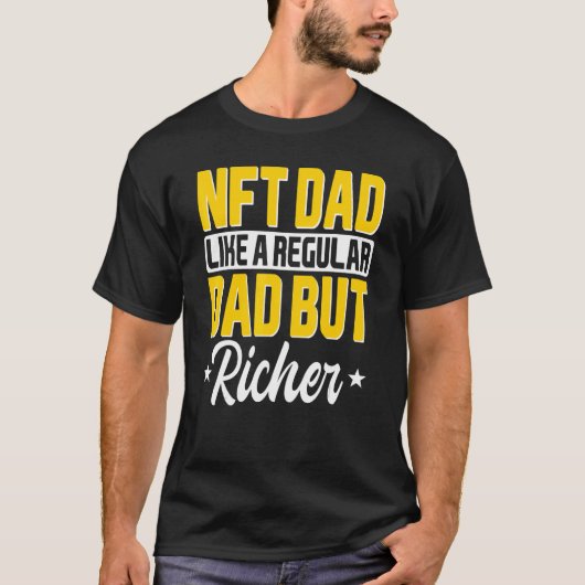 T-shirt Nft Non Funable Jeton Papa Trader Blockchain Fathe (Devant)