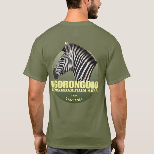 T-shirt Ngorongoro (zèbre) (Dos)