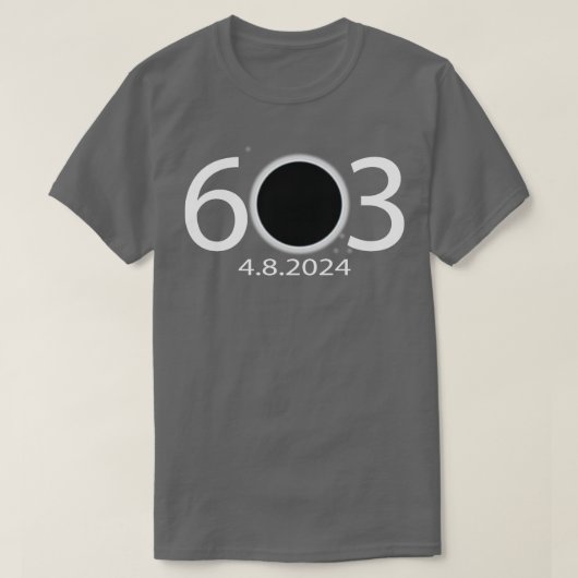 T-shirt NH 603 Éclipse solaire (Design devant)