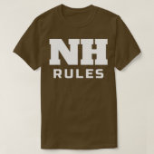 T-shirt NH Rules New Hampshire Pride (Design devant)