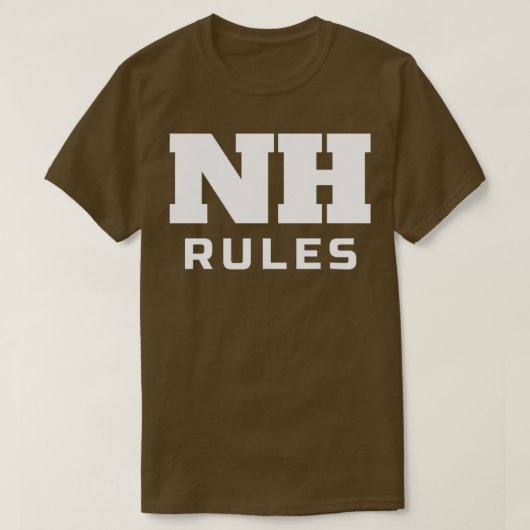 T-shirt NH Rules New Hampshire Pride (Design devant)
