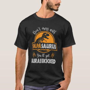 T-shirt N'hésitez pas avec Papasaurus, vous aurez Jurasski