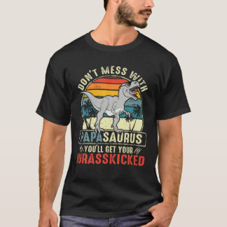 T-shirt N'hésitez pas avec Papasaurus, vous aurez Jurasski