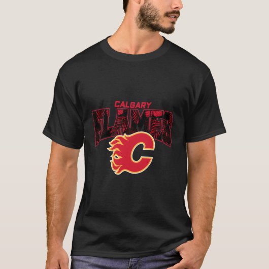 T-shirt Nhl Surf Patinage Calgary Flames Palm Beach (Devant)
