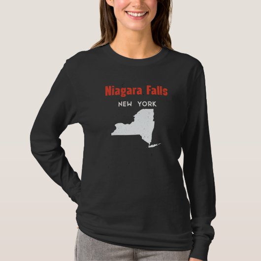 T-shirt Niagara Falls New York USA State America Travel Ne (Devant)
