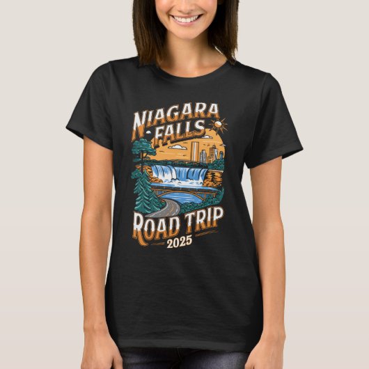 T-shirt Niagara Falls Road Trip 2025 - Vacances d'été (Devant)