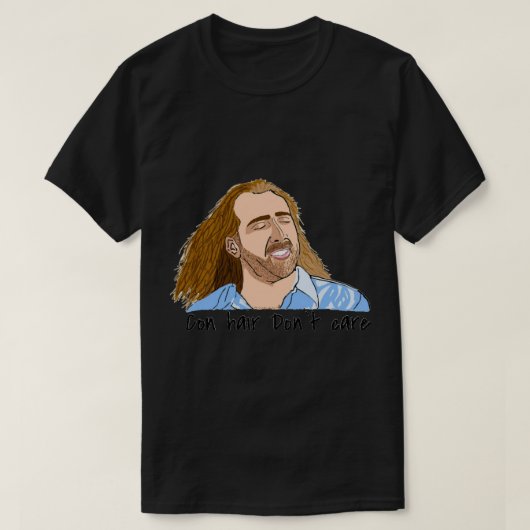 T-shirt Nic cage con air hair   (Design devant)