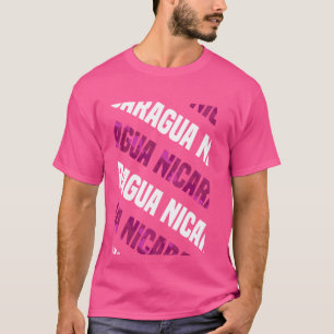 T-shirt Nicaragua Camouflage rose Motif Camo