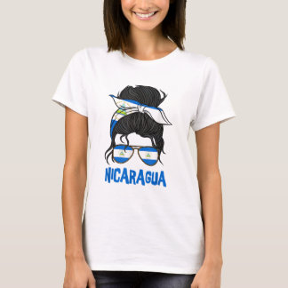 T-shirt Nicaragua Pour fille Nicaragua Drapeau pour femmes