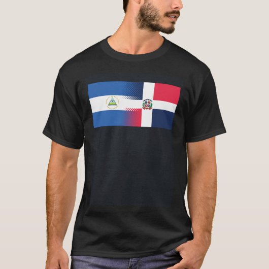 T-shirt Nicaraguan Dominican Flag Nicaragua Dominican Repu (Devant)