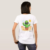 T-shirt Nice Cactus | Soyez heureux (Dos entier)